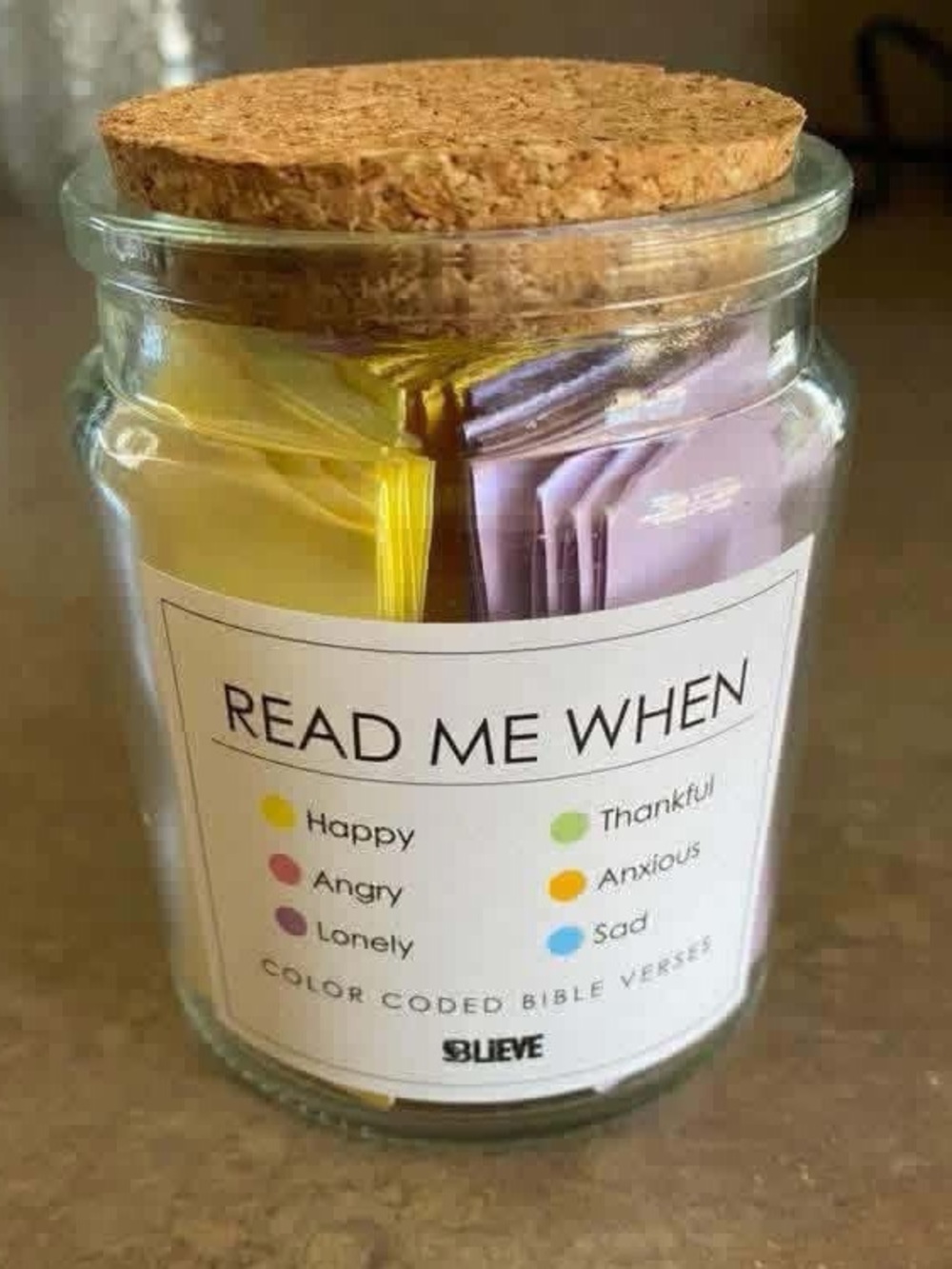 🛍️ 2 for $15🛍️Blieve Christian Bible Verse Jar